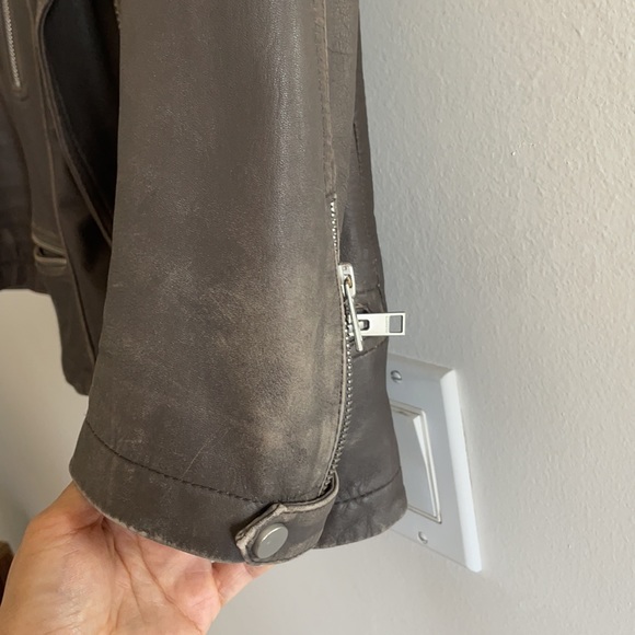 All Saints Leather Biker Jacket - Picture 4 of 9